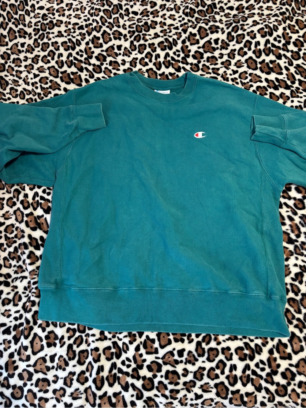 Champion Crewneck Sweatshirt with Small Chest Logo